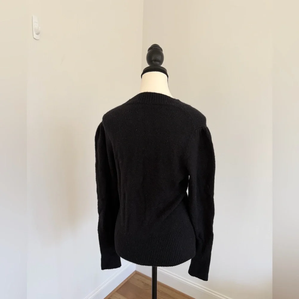 J. Crew Women's Black Crew Neck Sweater
